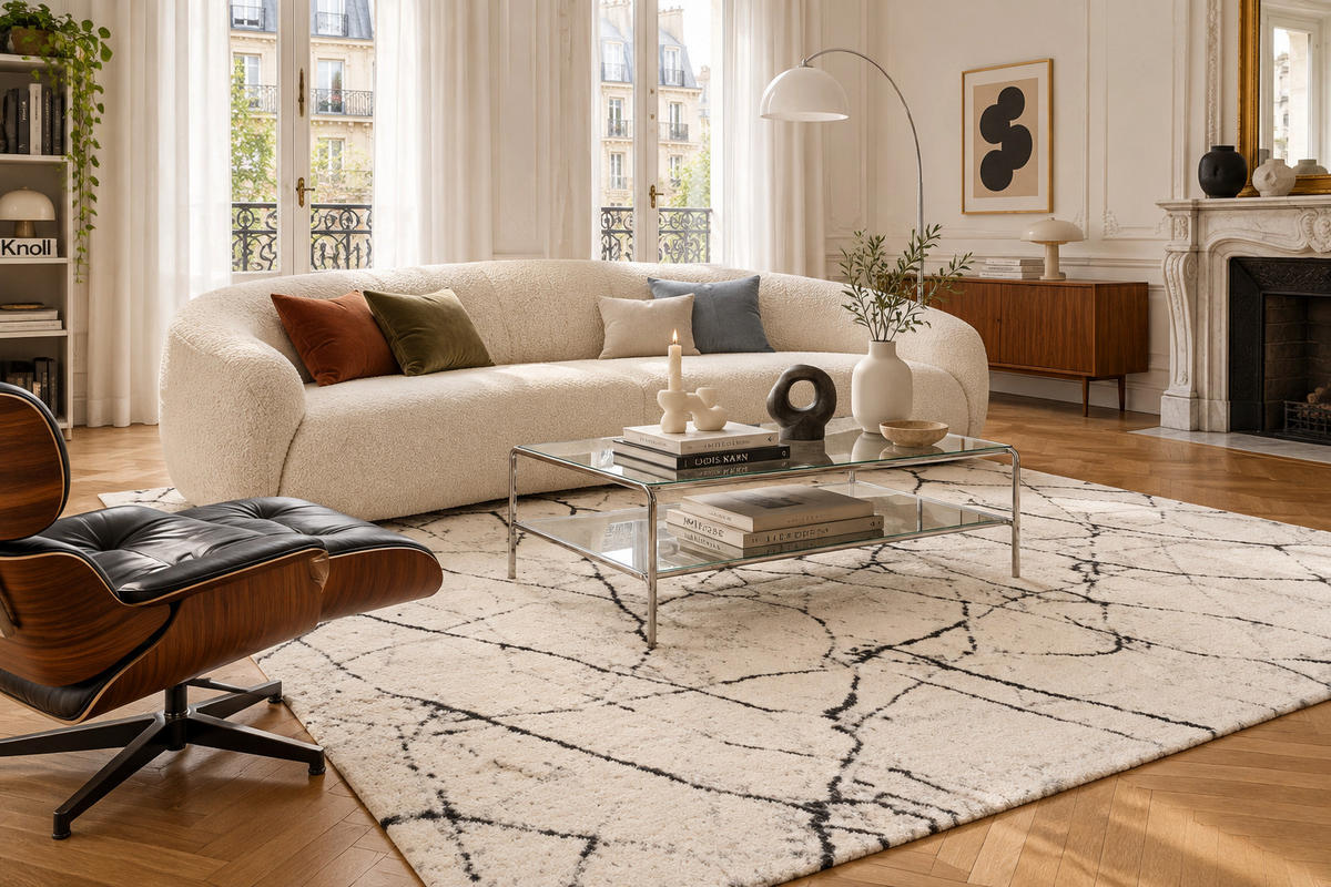 TEPPICH Designer pflegeleicht beige - Beige, Textil (160/230cm) - AFK Living