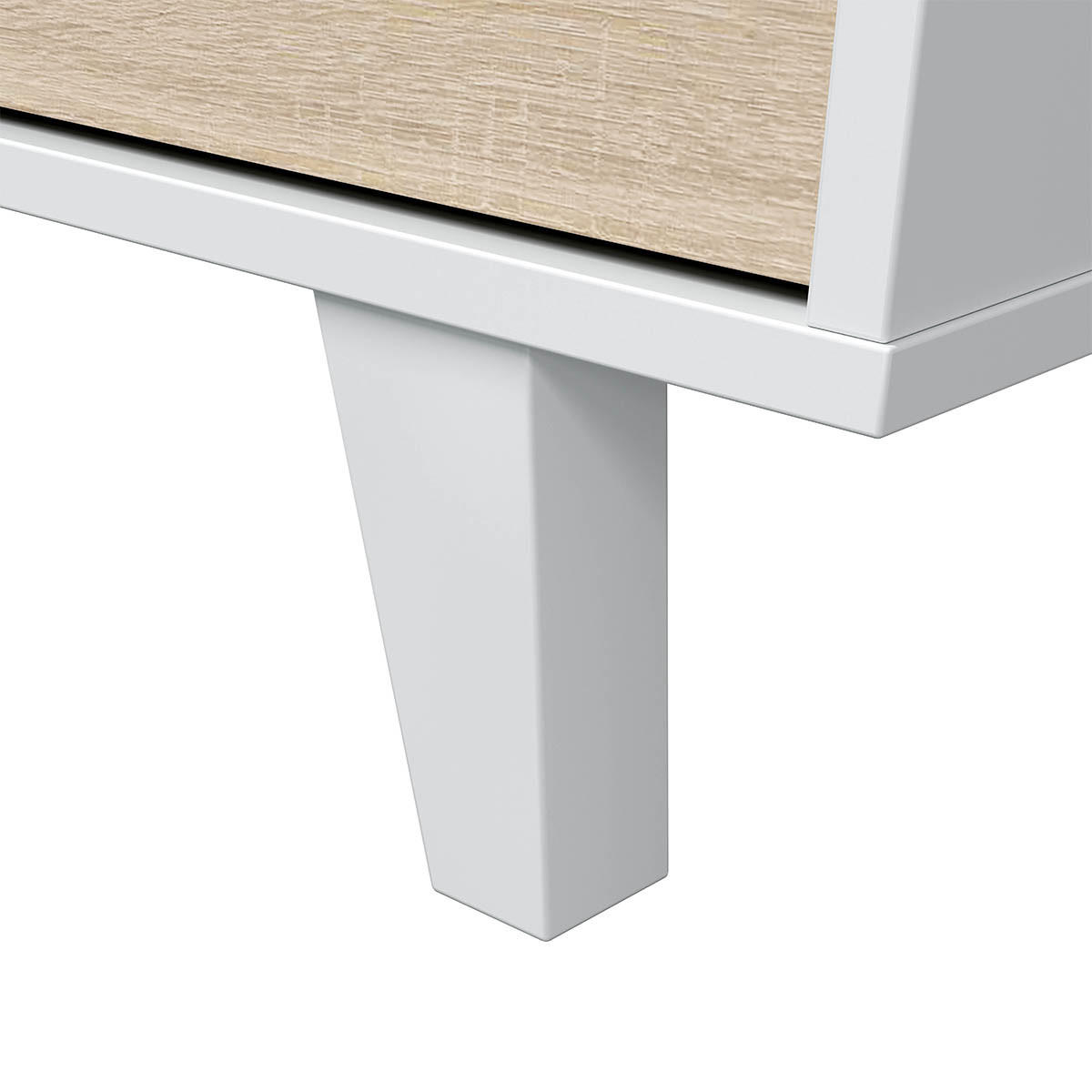 BUFFETSCHRANK mit 3 Türen - L154 cm - Zaiken Plus - Weiß, Holzwerkstoff (41/75/10.5cm) - Calicosy