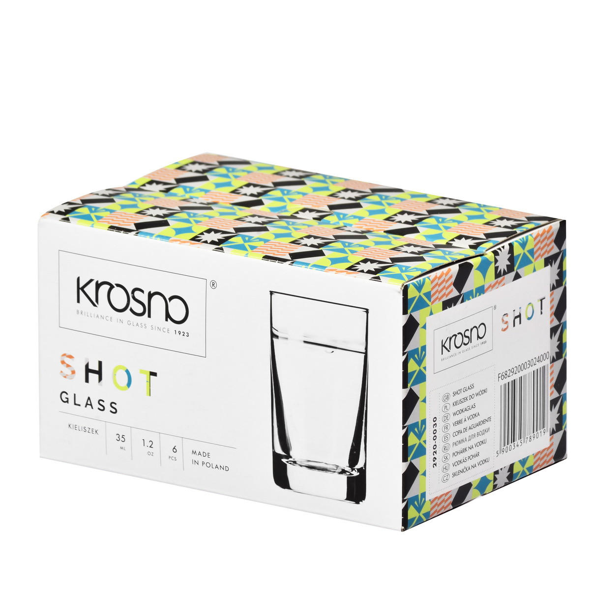 SHOTGLÄSER Shot, 6er-Set, 30 ml - Transparent, Glas (0.03L) - Krosno Glass