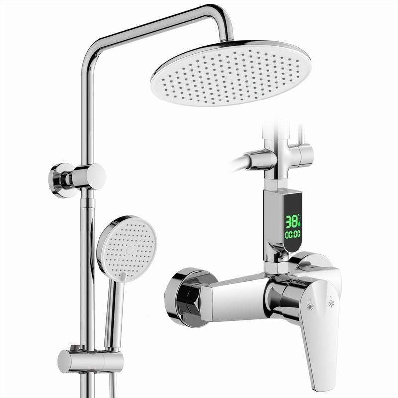 Homelody Duschsystem Chrom 31x13.5x73.5 cm