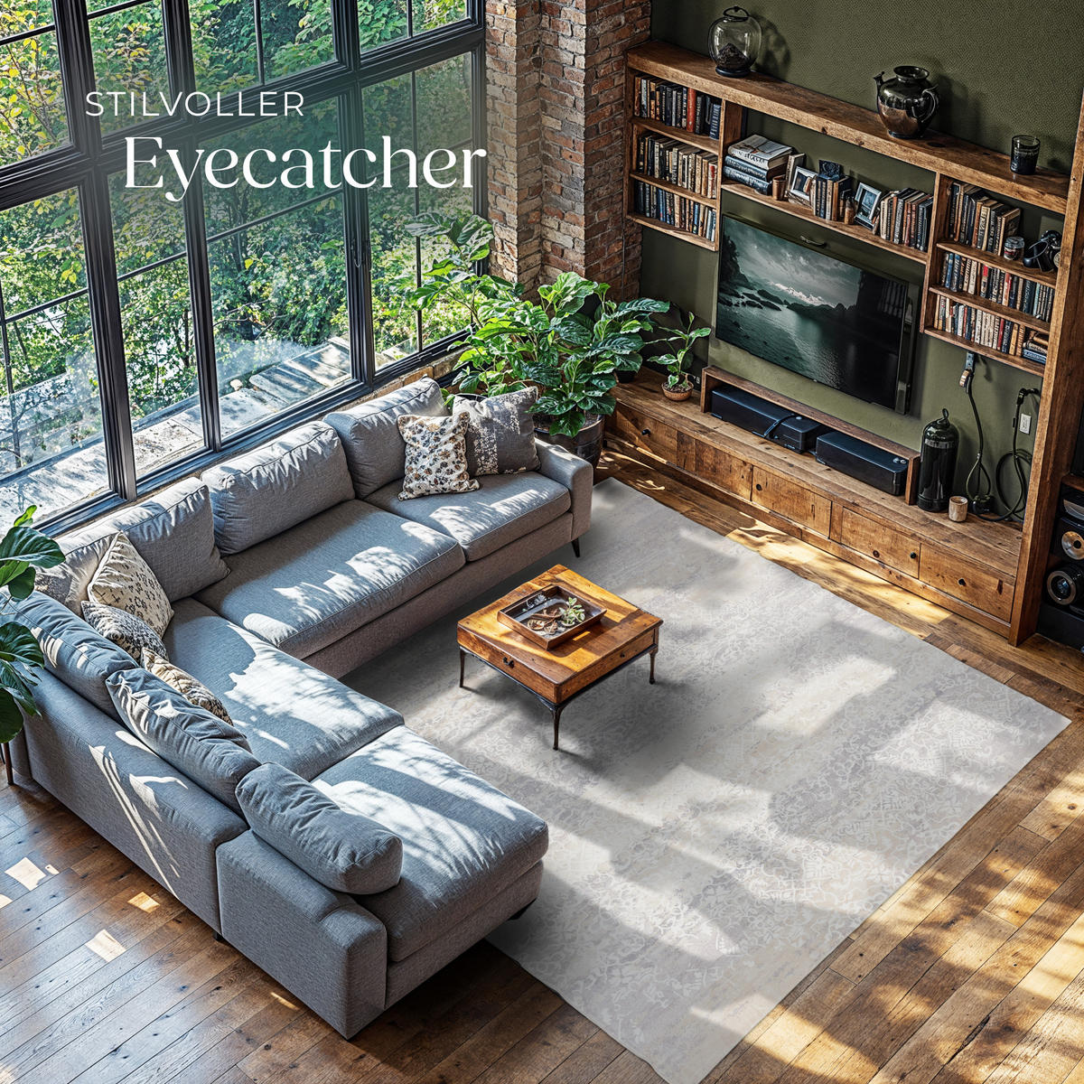 TEPPICH Vintage Design Dalia,rutschfeste Unterfläche,beige - Beige, Textil (240/340cm) - tectake