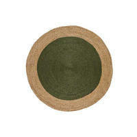HANDWEBTEPPICH Grau Mahon 120/120 cm - Naturfarben/Grün, Naturmaterialien/Naturmaterialen (120/120cm) - Atticgo