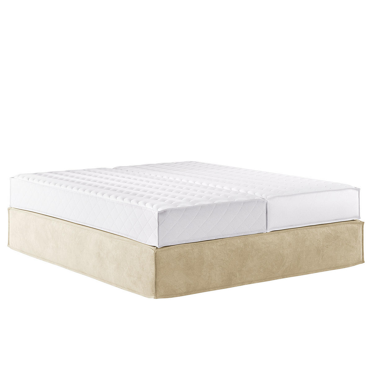 BOXSPRINGBETT - Premium - Beige, Textil (180/200cm) - home24