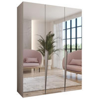 DREHTÜRENSCHRANK 202/150/52 3-türig - Beige, Holz/Metall (150/202/52cm) - Abiks Möbel