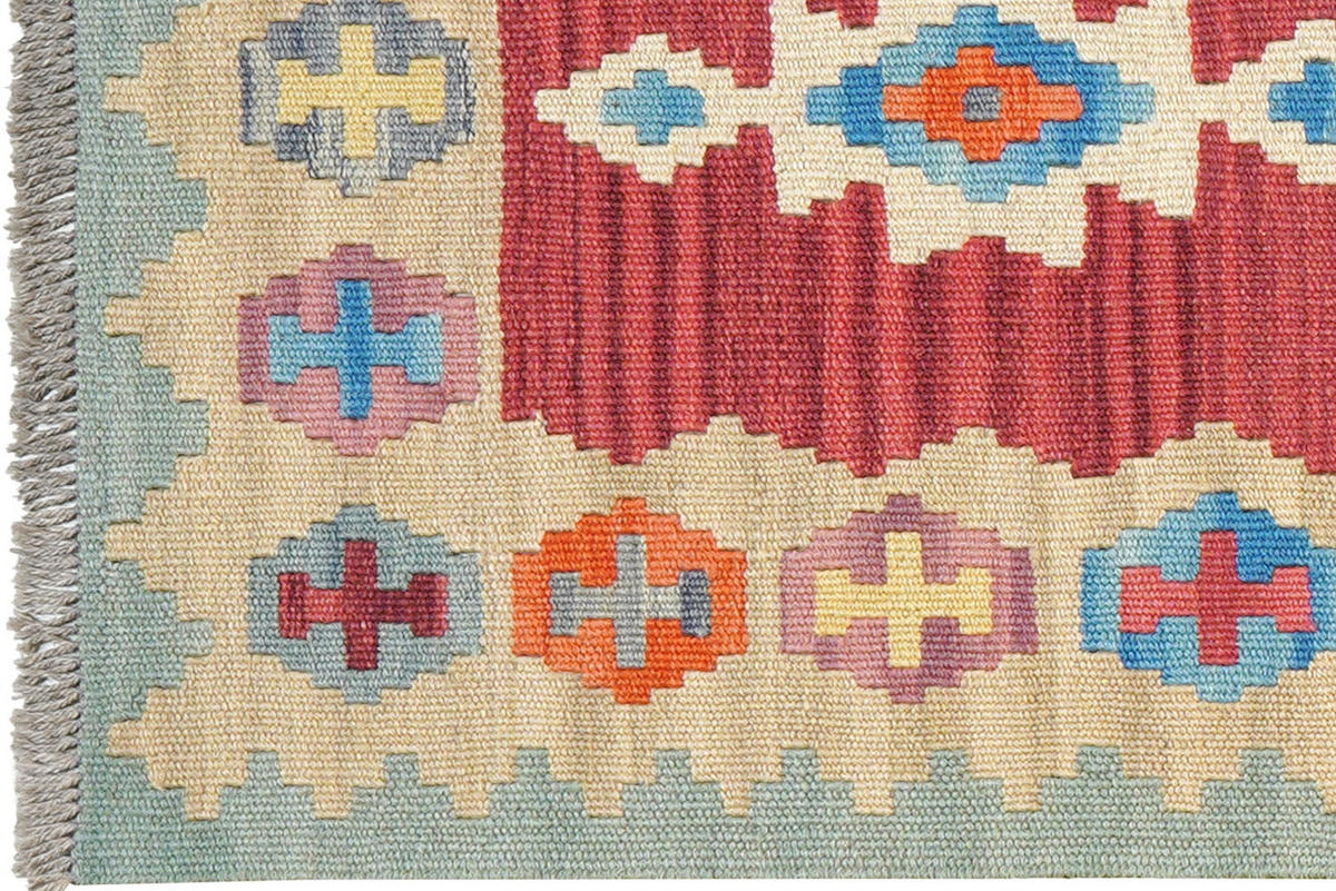 HANDWEBTEPPICH Kelim Gashgai Mehrfarbig 240/61 cm Schurwolle - Multicolor, Textil (61/240cm) - Looma