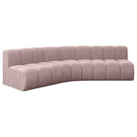 ECKSOFA modulares Sofa Montra-L1 - 290x174x70 cm Rosa - Rosa, Holzwerkstoff/Textil (290/174cm) - ALTDECOR