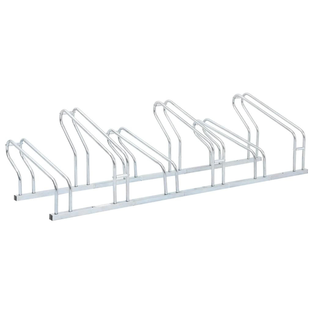 FAHRRADSTÄNDER Für 6 Fahrräder Freistehend Verzinkter Stahl - Silberfarben, Metall (41/42/164cm) - vidaXL