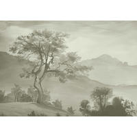 FOTOTAPETE italienische Landschaft 4 x 2.79 m - Grün, Papier (400/279cm) - ESTAhome