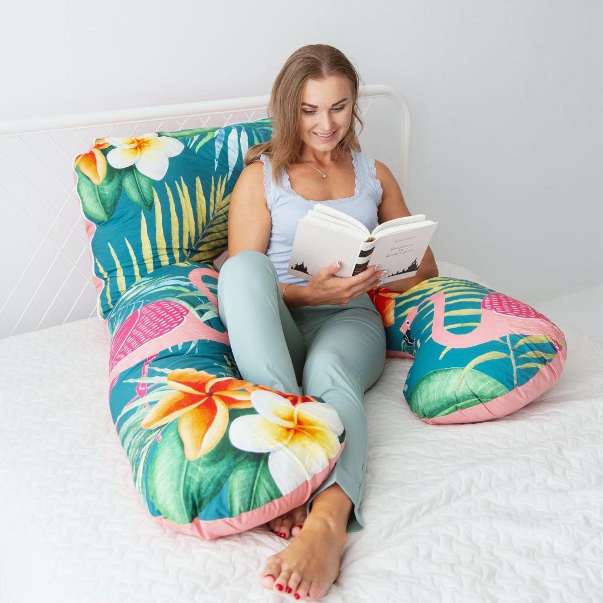 KOMFORTKISSEN - Flamingo - Multicolor, Textil (100/150cm) - KomfortKissen