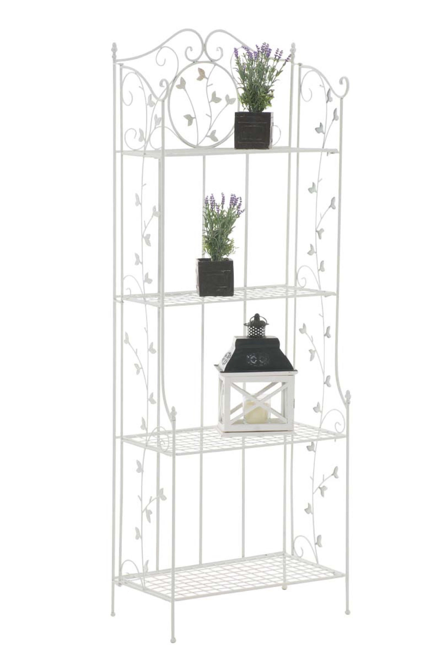 STANDREGAL Aaron weiß - Weiß, Metall (60/158/33cm) - TPFGarden