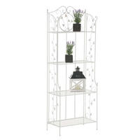 STANDREGAL Aaron weiß - Weiß, Metall (60/158/33cm) - TPFGarden