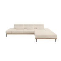 ELEKTRISCHES ECKSOFA Rechts MONA 316x205x85 Beige Cord - Sandfarben/Beige, Holzwerkstoff/Textil (316/205cm) - ALTDECOR