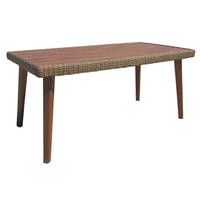 GARTENTISCH Venice Terrassentisch - Cognac, Holz (162/90/75cm) - DELUKE