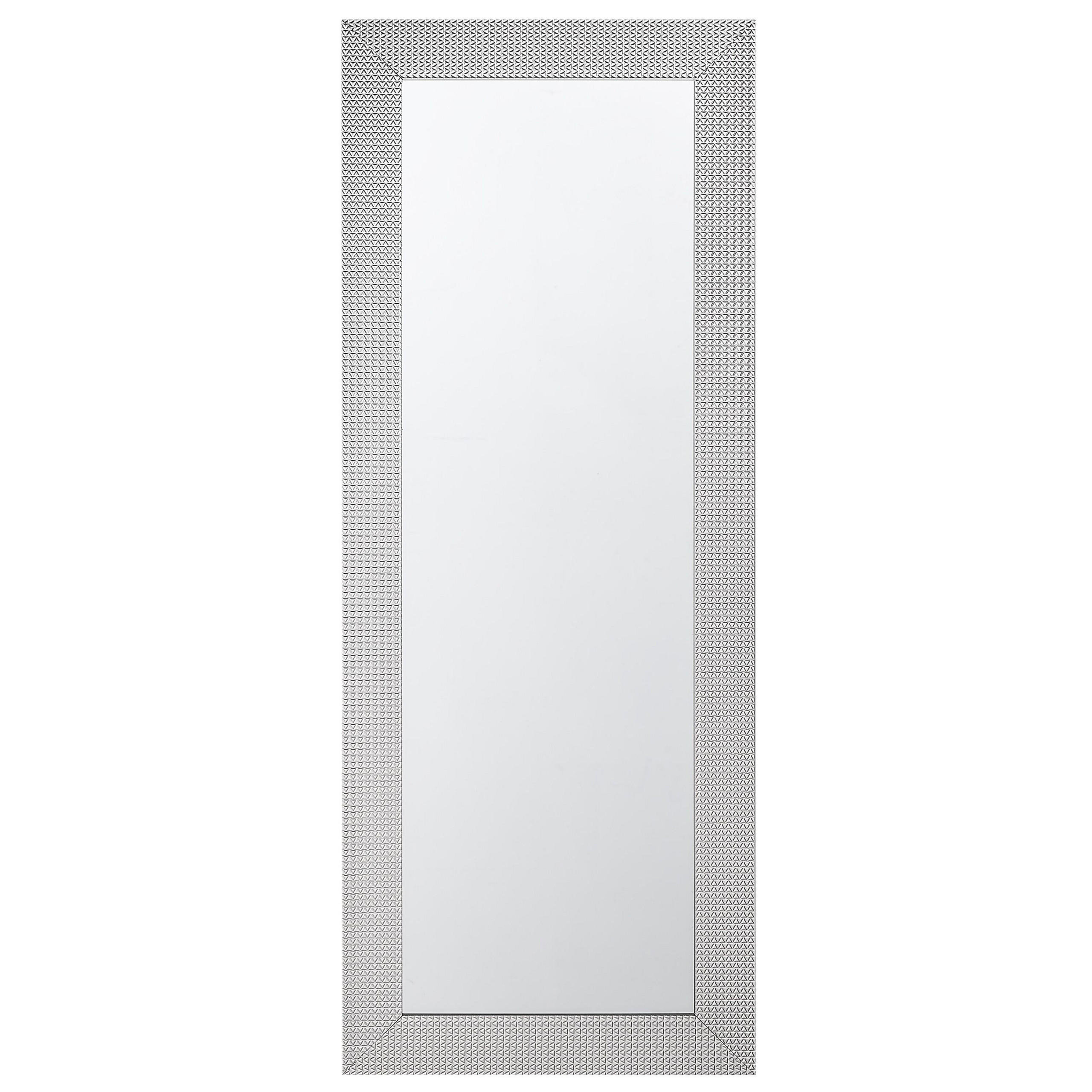 WANDSPIEGEL silber rechteckig 50/130 cm Derval - Silberfarben, Kunststoff (50/130/3cm) - Beliani