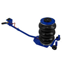 PNEUMATISCHER WAGENHEBER 3,5T mit Langem Hebelgriff - Blau, Metall (103/26/28cm) - Monstershop