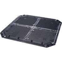 BODENGITTER THERMO- / 600 / 400 L, schwarz - Schwarz, Kunststoff (80/1/80cm) - GARANTIA