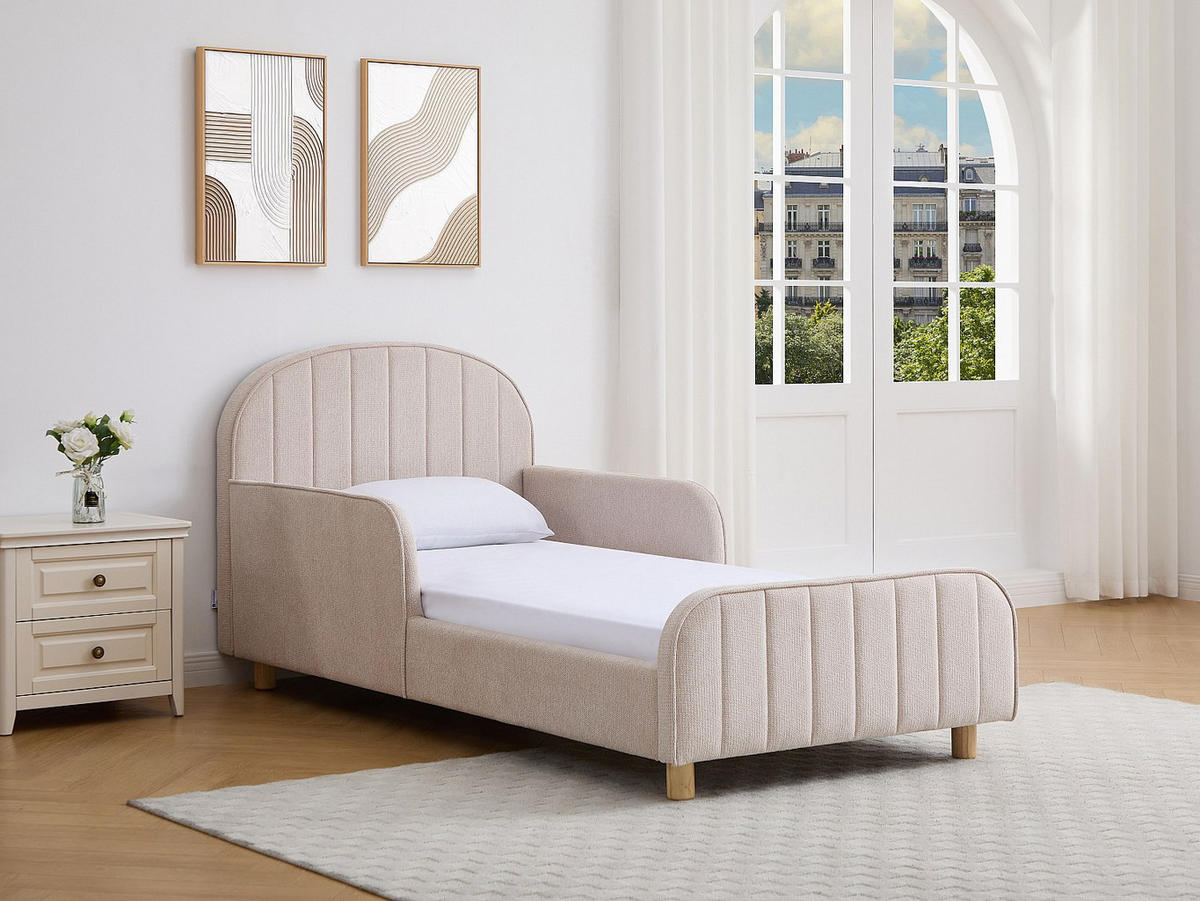 BETTRAHMEN - 1 Person-Sitzer - Stoff - Beige - - Beige, Textil (208.5/101cm) - Vente-Unique