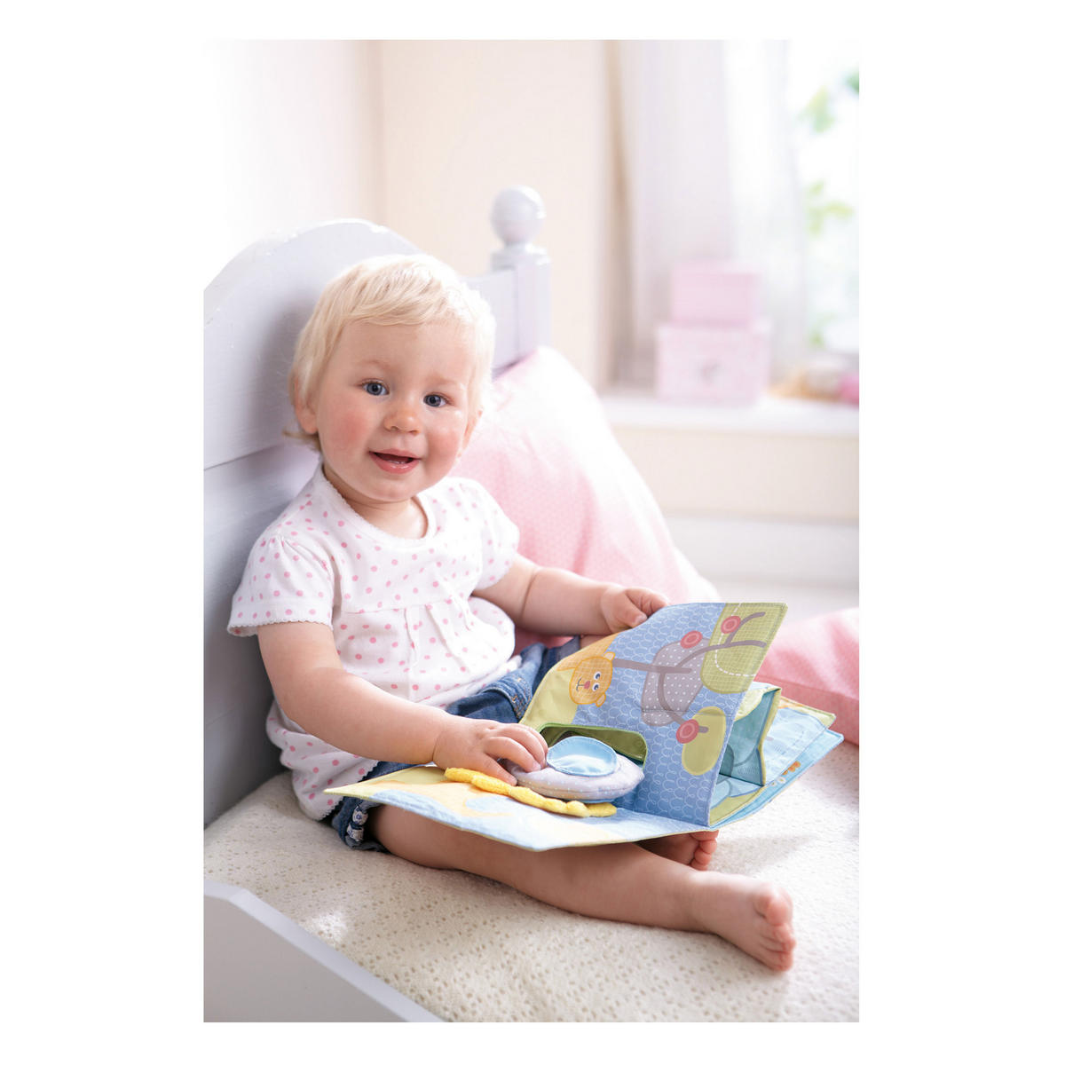 STOFFBUCH Elefant Egon - Multicolor, Textil (40/44.5cm) - Haba
