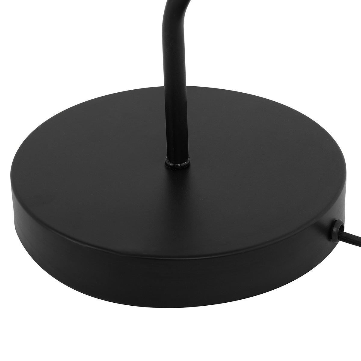 SCHREIBTISCHLAMPE Horton 16/15/56 cm - Schwarz, Metall (16/15/56cm) - Beliani