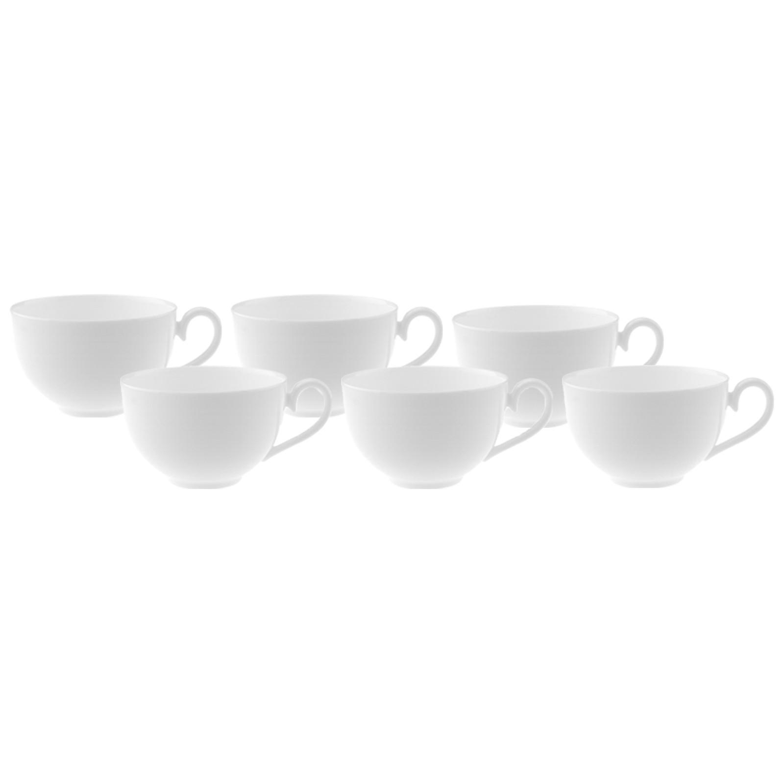 CAFÉ AU LAIT Royal weiß 400 ml 6er Set - Weiß, Keramik (0.4L) - Villeroy & Boch