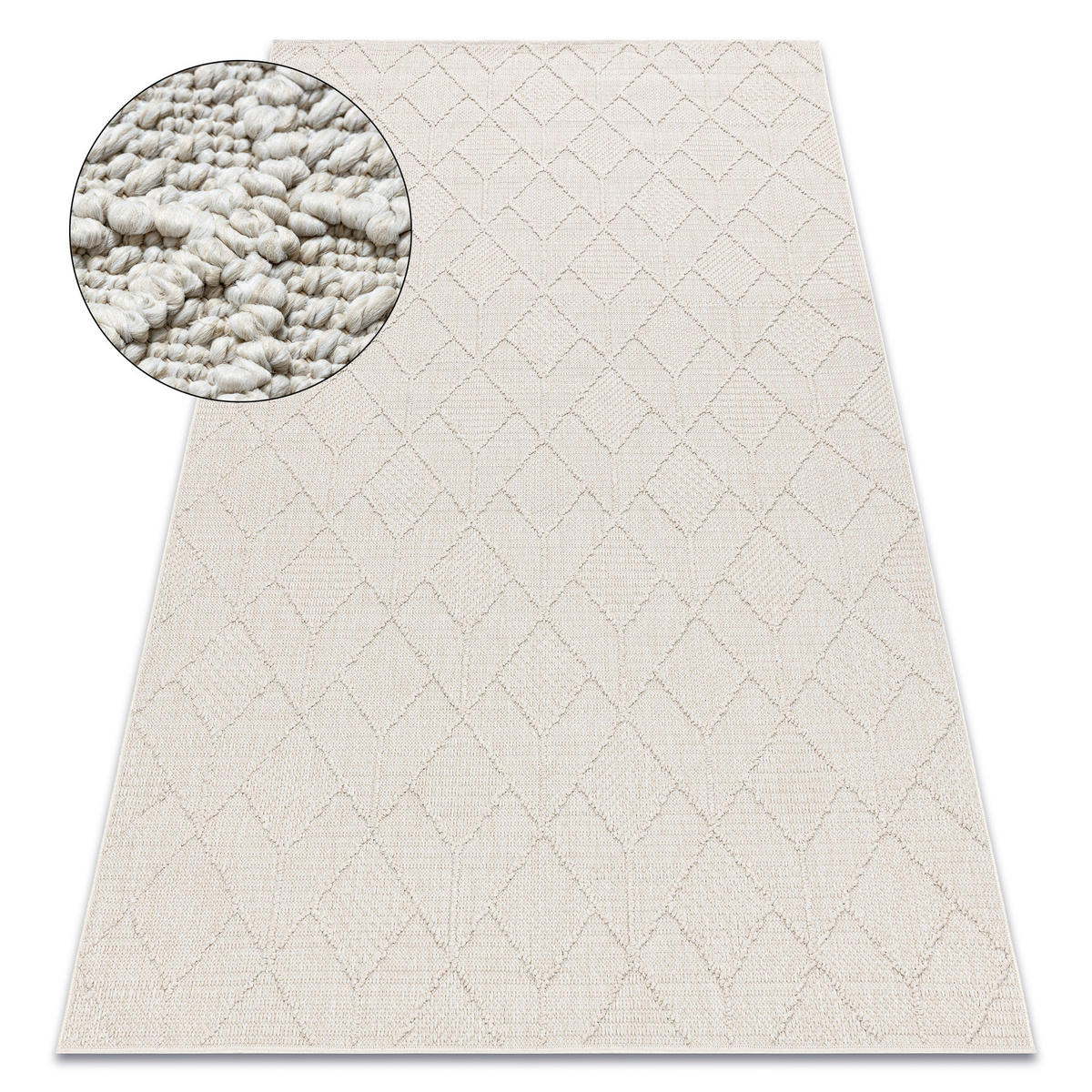 TEPPICH Origi 60/100 cm - Creme, Textil (60/100cm) - rugsX