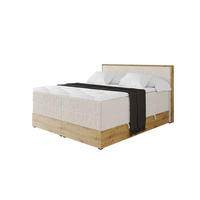 BOXSPRINGBETT LOLLI9 -KING 120x200 - H3/H4 Creme - Creme, Holzwerkstoff (120/200cm) - ALTDECOR