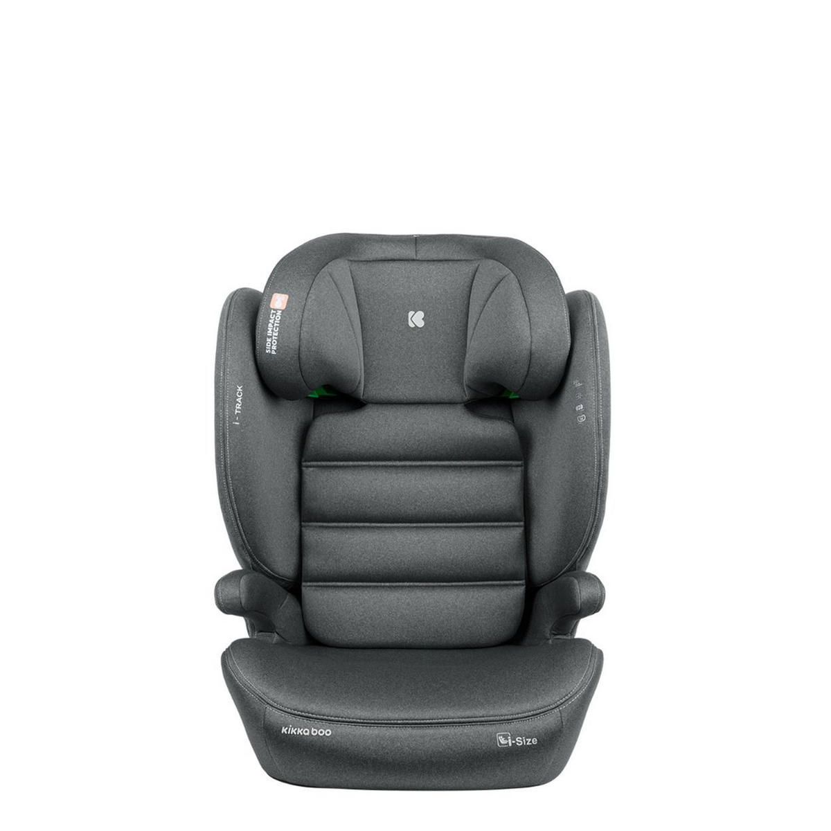 KINDERSITZ i-Track i-Size dunkelgrau (100 - 150 cm) Gruppe 2/3 Isofix verstellbar - Dunkelgrau, Kunststoff (44/61/45cm) - Kikka boo