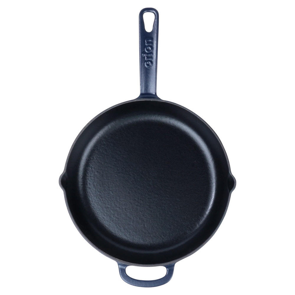 GUSSEISENPFANNE Litina emailliert dunkelblau - Dunkelblau, Metall (43/27.5/4.5cm) - Orion 