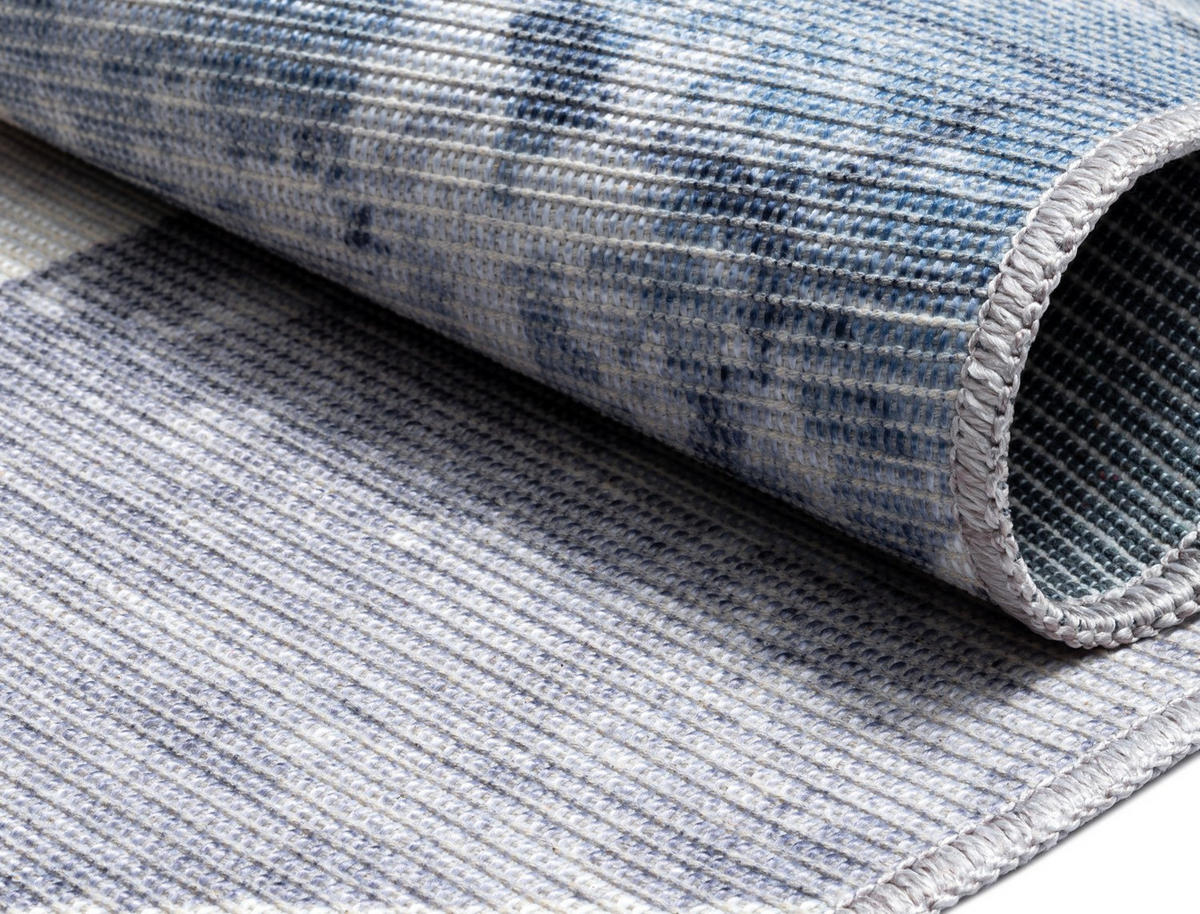 TEPPICH Talia Weiß,Silberfarben,Pastellblau 160/230 cm - Weiß, Textil (160/230cm) - My-Rug