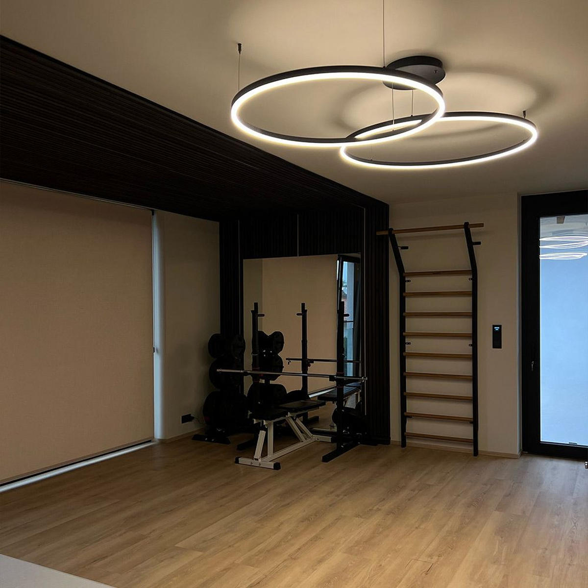 LED-HÄNGELEUCHTE 2er Ring Aluminium Ø 150 | 120cm - Alufarben, Metall (1.3/150/3.3cm) - s.luce