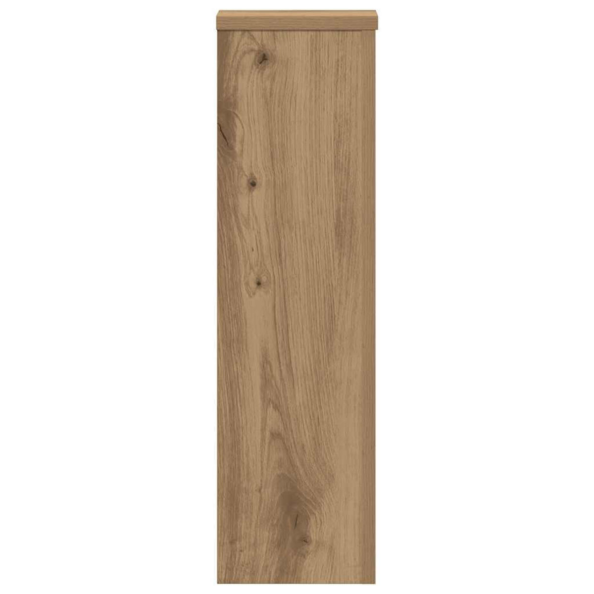 PFLANZENSTÄNDER 2er Set Artisan-Eiche 17/17/60 Cm Holzwerkstoff - Braun, Holzwerkstoff (17/60/17cm) - vidaXL