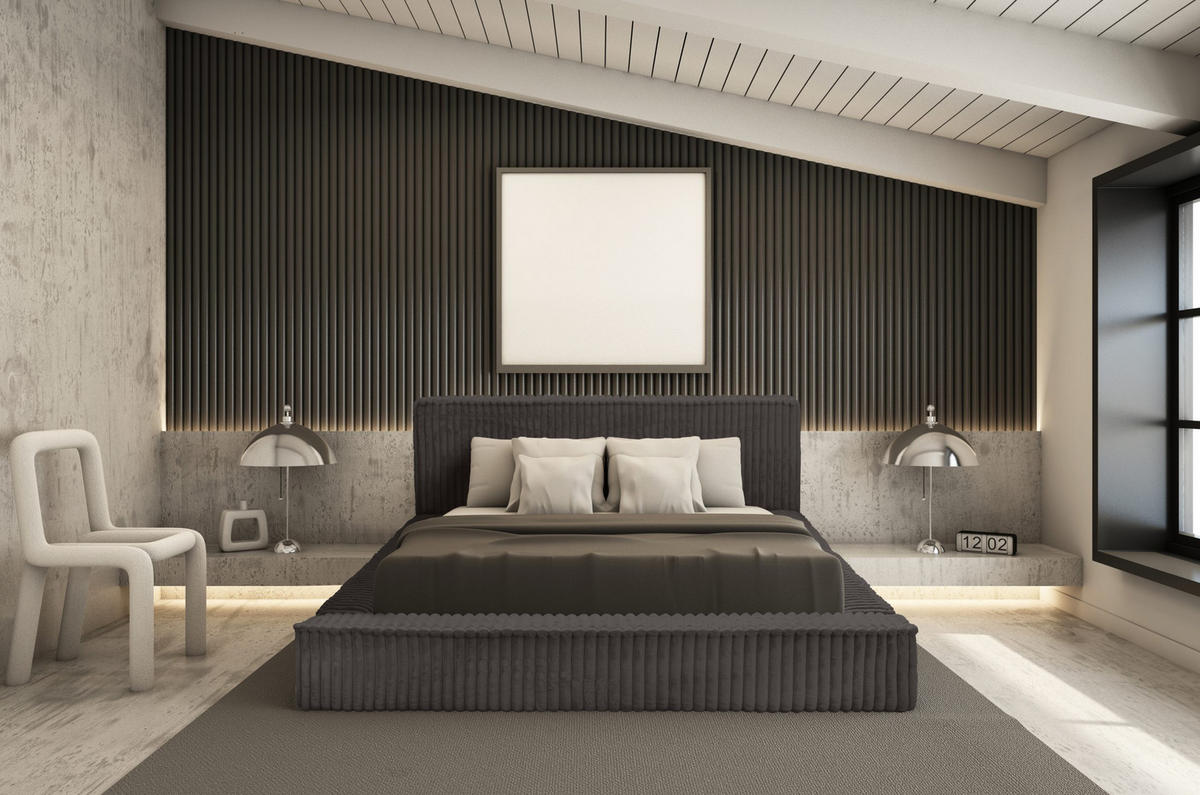 POLSTERBETT Doppelbett Burren 180x200 cm Dunkelgrau - Anthrazit, Textil (180/200cm) - Meblito