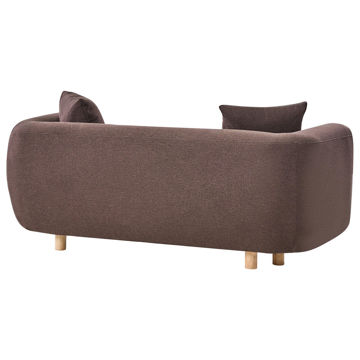 POHOVKA 2-místná Látka Tmavě hnědá Lillerod - tmavě hnědá, textil (176/67/86cm) - Beliani