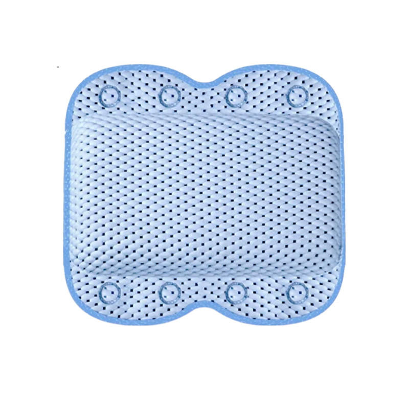 BADEKISSEN – 34 x 30 x 8 cm – Blau – 8 große Saugnäpfe - Blau, Textil (34/30cm)