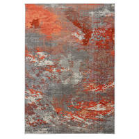 TEPPICH modern Flachgewebe VOLCANO Rot 120 x 170 cm - Rot, Textil (120/170cm) - Novatrend