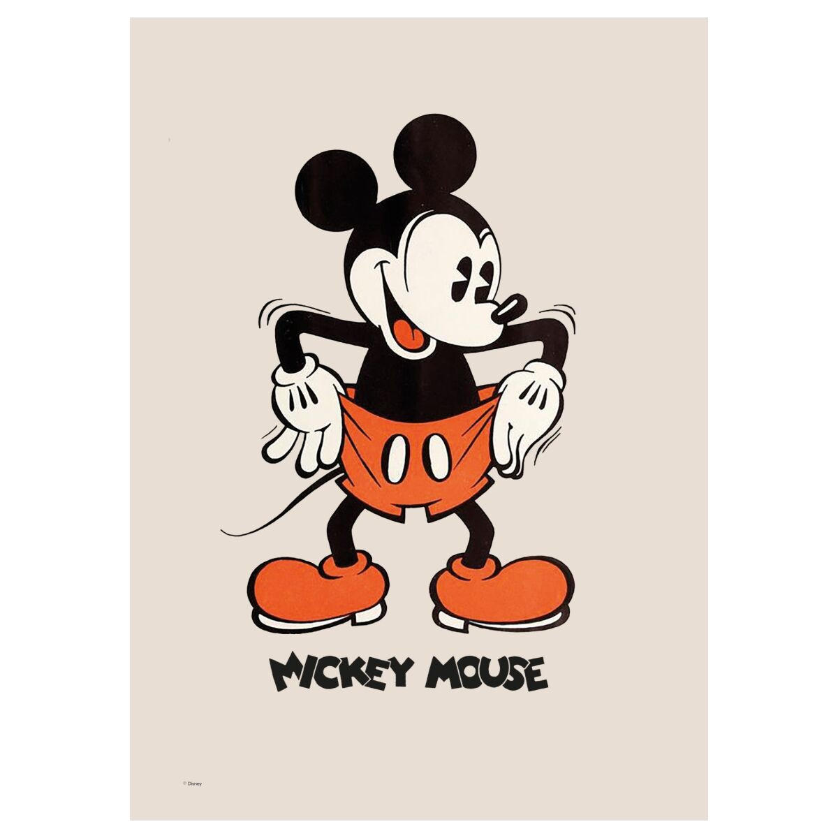 POSTER Disney - Mickey Mouse Vintage No. 02 - Beige, Papier (70/100/0.1cm) - Poster&Frame