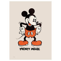 POSTER Disney - Mickey Mouse Vintage No. 02 - Beige, Papier (70/100/0.1cm) - Poster&Frame
