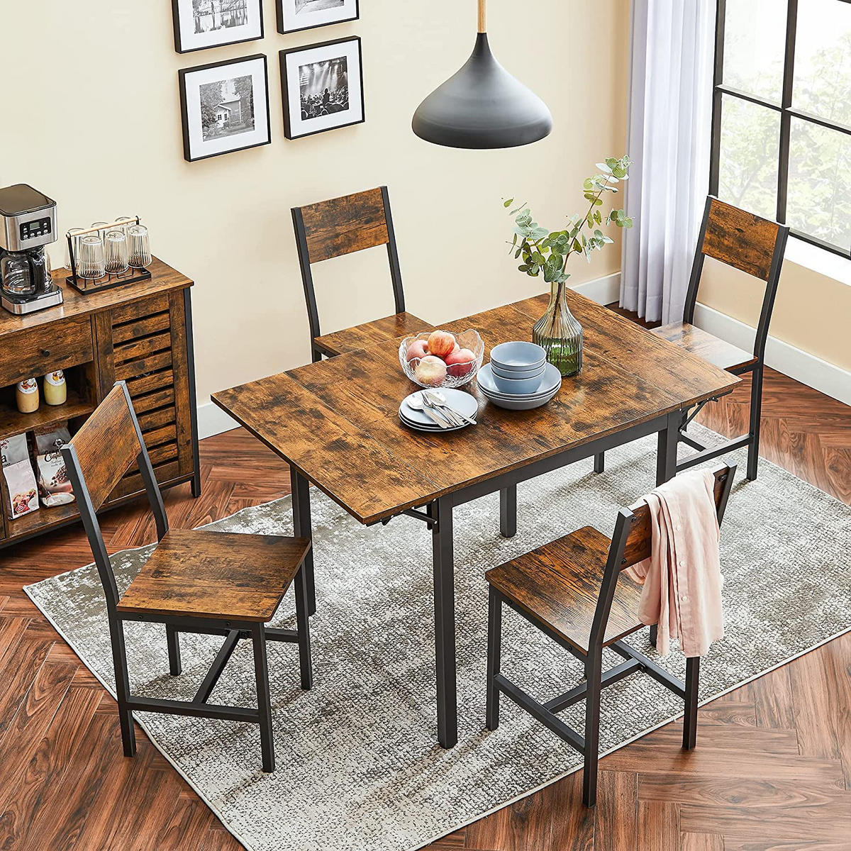 ESSTISCH KÜCHENTISCH - Braun, Holzwerkstoff (120/78/77cm) - Hansiro
