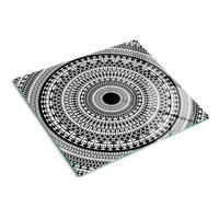 GLASPLATTE 60x52 cm Ornamentale Dekoration - Schwarz, Glas (60/0.4/52cm) - TULUP