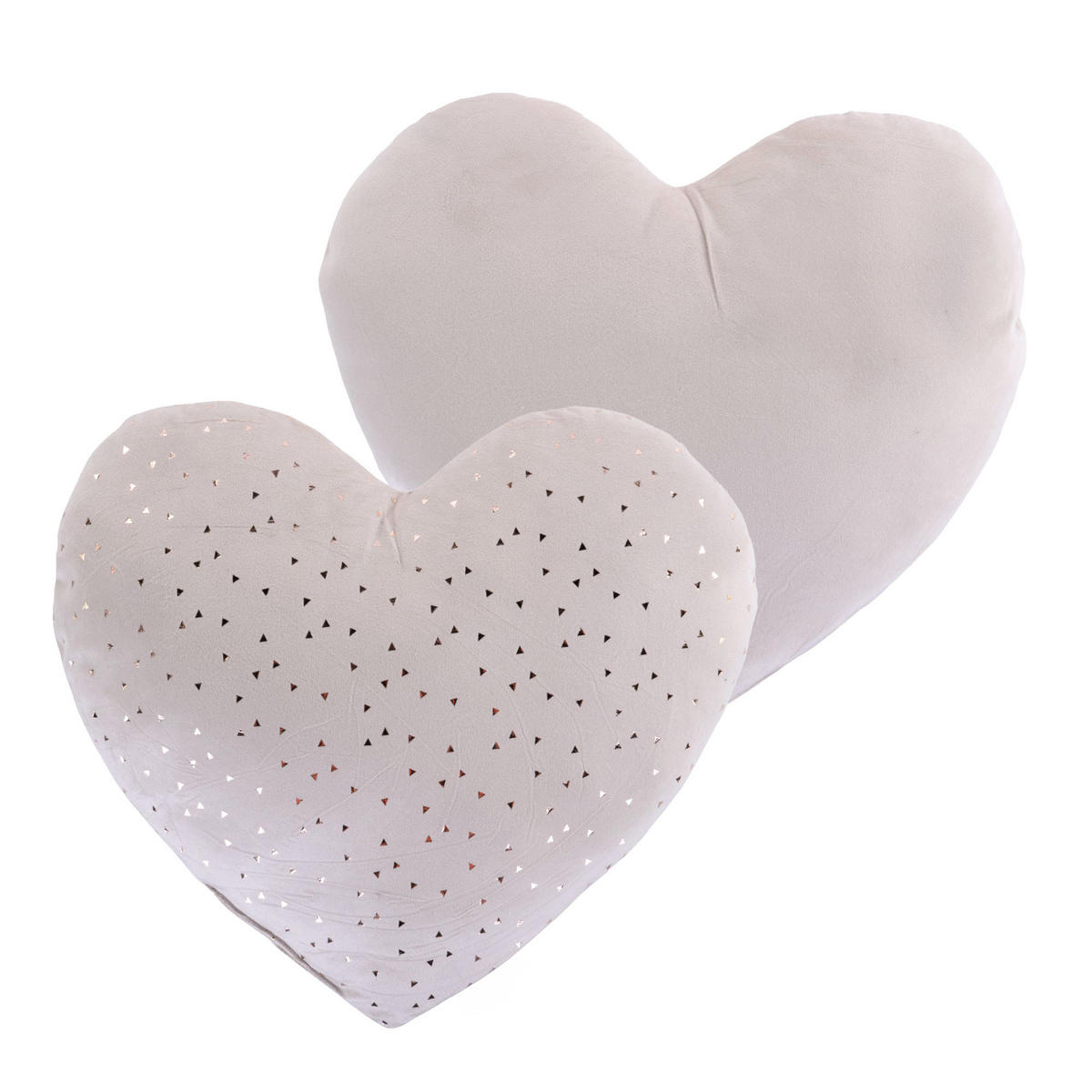 SAMTKISSEN mit metallischem Muster 35/35/6 cm - Weiß, Textil (35/35cm) - Home Styling Collection