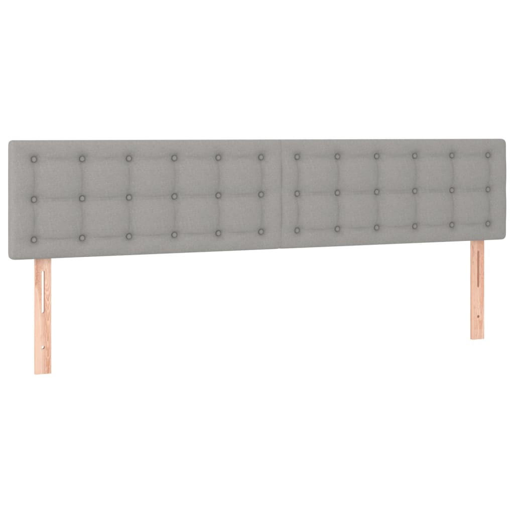 vidaXL Kopfteile Hellgrau 5x88x180 cm