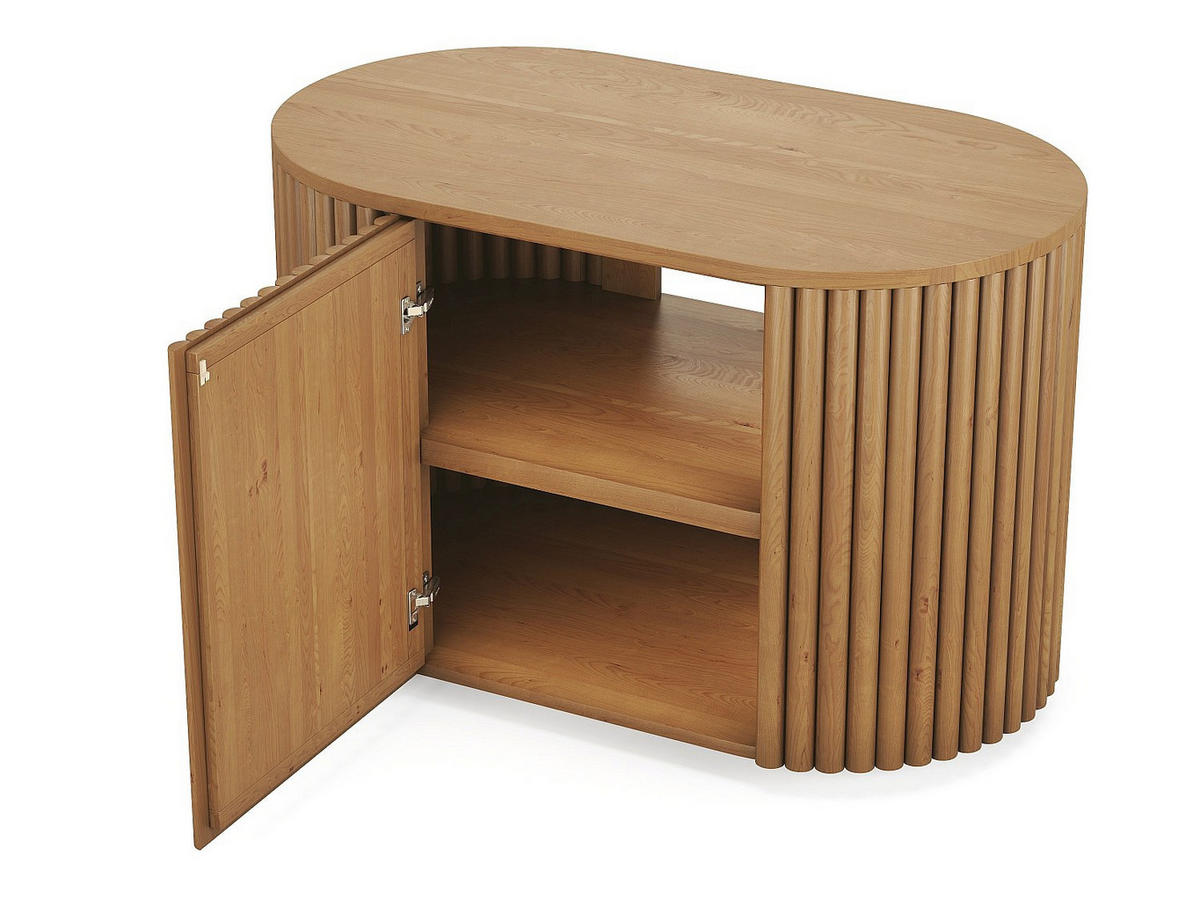 WASCHBECKENUNTERSCHRANK - 90 cm x 50 cm - Holz, Platte - Naturfarben Hell - TOWARI - Naturfarben, Holz (90/56/50cm) - Vente-Unique
