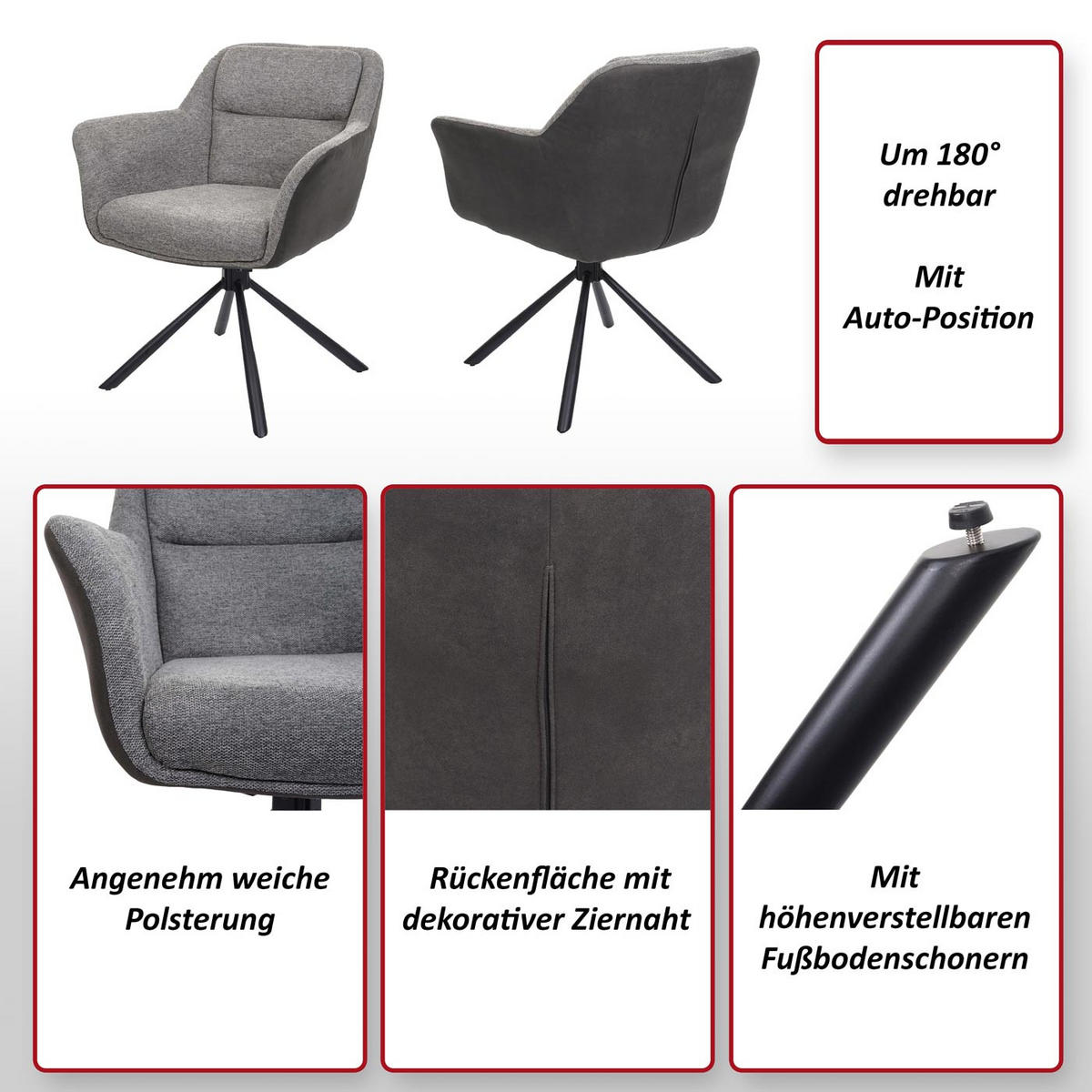 ESSZIMMERSTUHL Bronze - Braun/Bronzefarben, Textil (65/83/57cm) - MCW