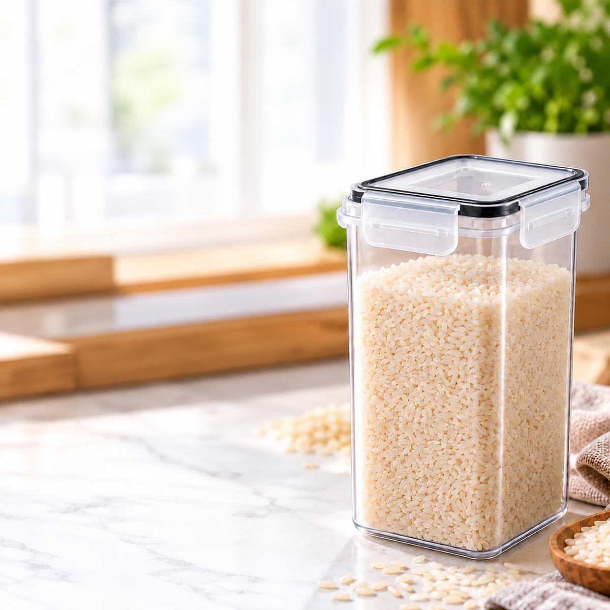 DÓZY Průhledné 25-dílná sada plast zacvakávací víko - čirá, plast - Relaxdays