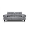 SOFA SALVINI 3-Sitzer, grau - Schwarz/Grau, Holzwerkstoff/Textil (176/88/99cm) - Courtois Laville
