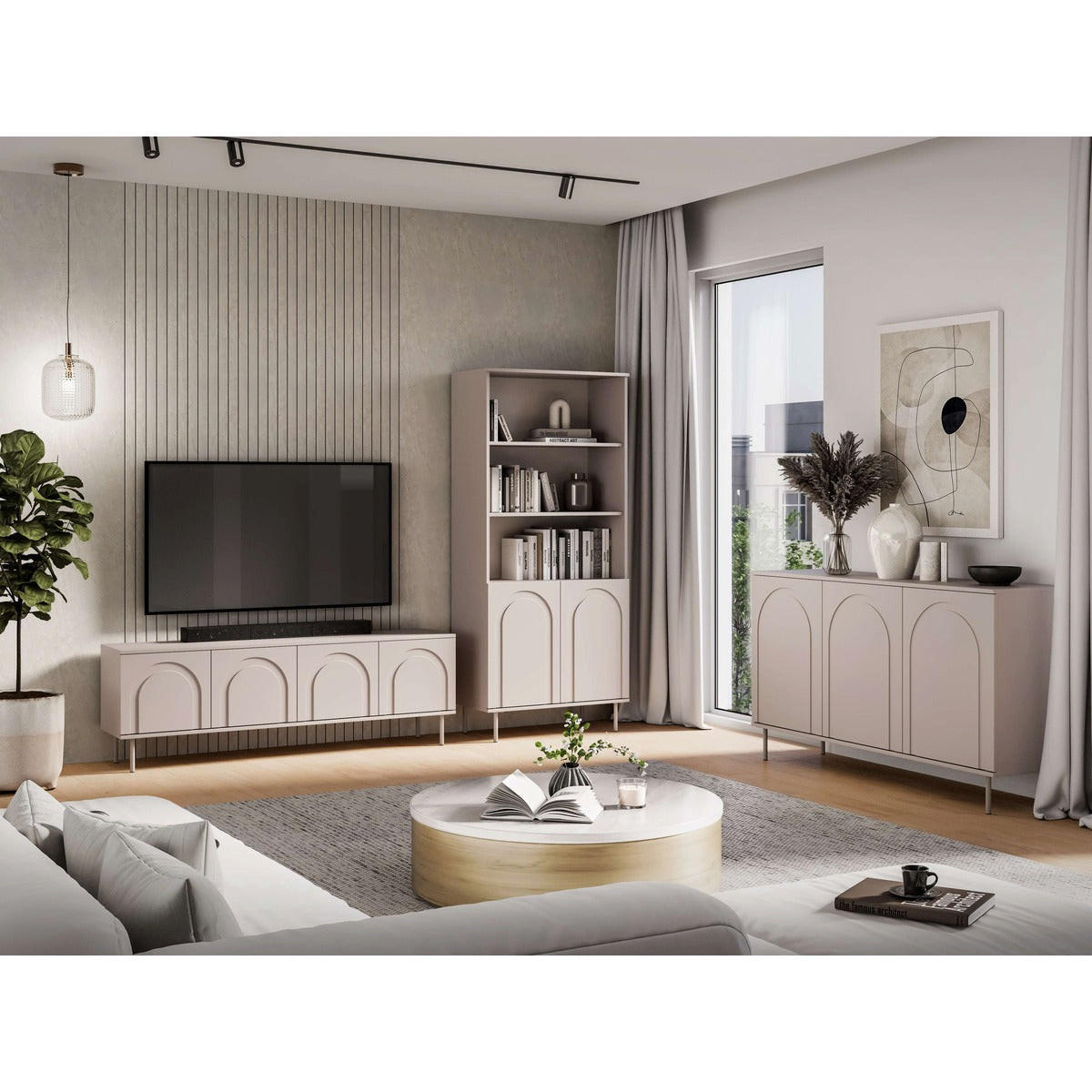 hi-markt Wohnzimmer Kaschmir 160x53x34 cm