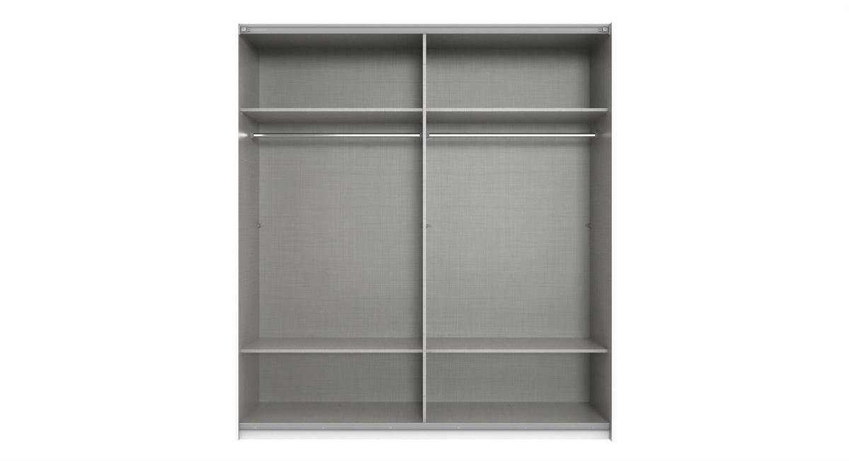 SCHWEBETÜRENSCHRANK Bramfeld in Artisan Eiche mit Grey Glas 180 x 198 x 65 cm (B x H x T) Kleiderschrank - Braun, Holzwerkstoff (80/200/120cm)