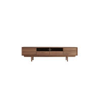 TV-SCHRANK Ellie Dunkelbraun aus Walnuss - Dunkelbraun, Holz (180/46/40cm) - Tikamoon