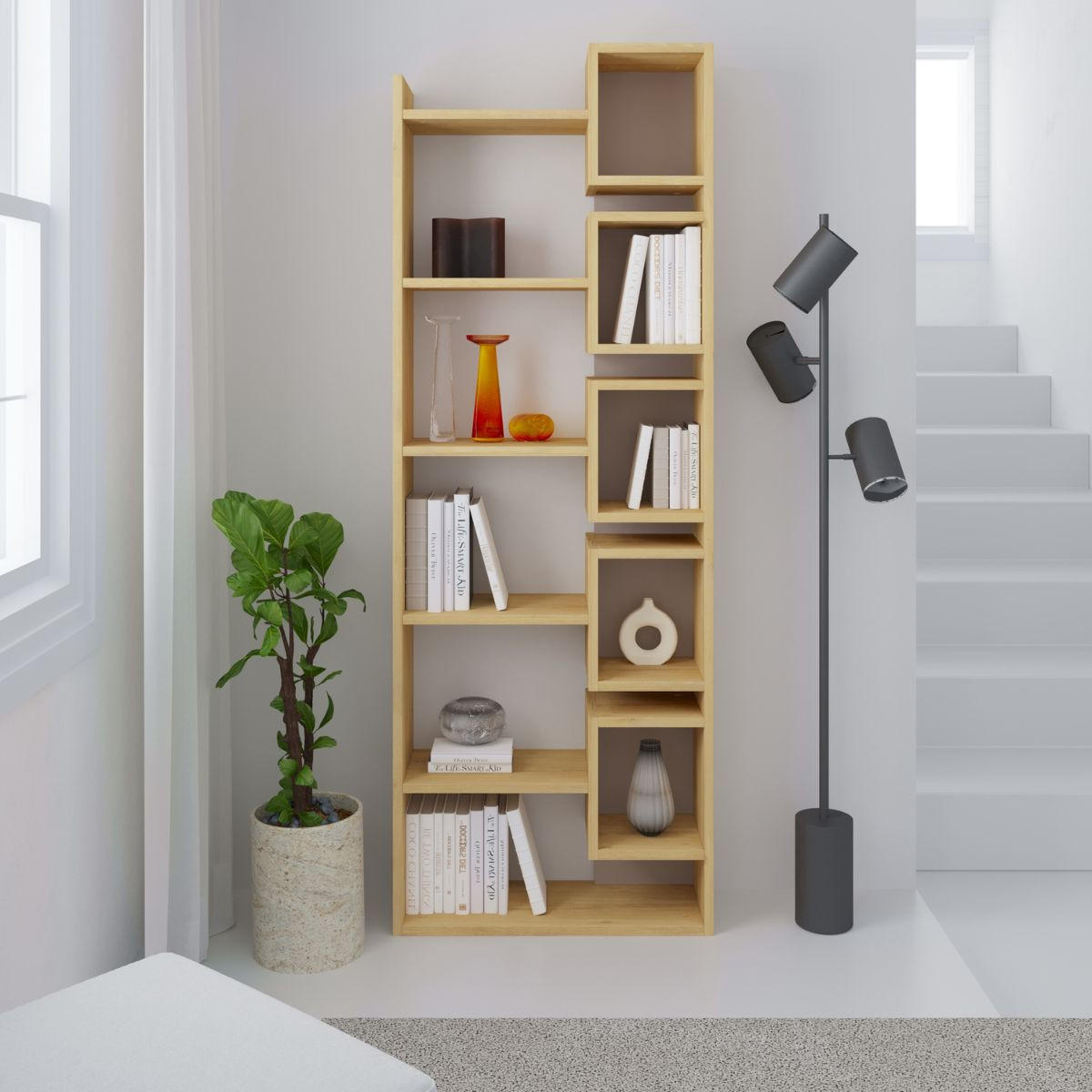 REGAL Design H168,5 cm - Eladi - Eichefarben, Holzwerkstoff (22/168.5/60.4cm) - Calicosy