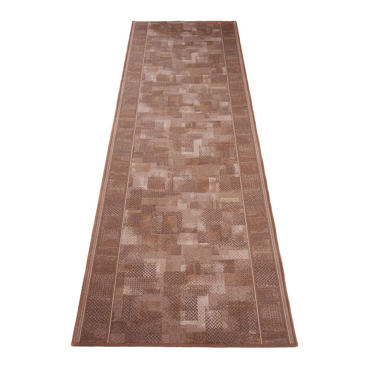 TEPPICHLÄUFER Anti-Rutsch Braun rutschfest Gummiunterlage 100/400 cm - Braun, Textil (100/400cm) - Tapiso
